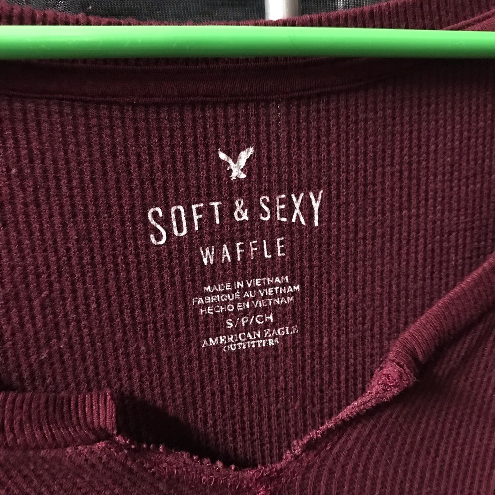 American Eagle Waffle Top